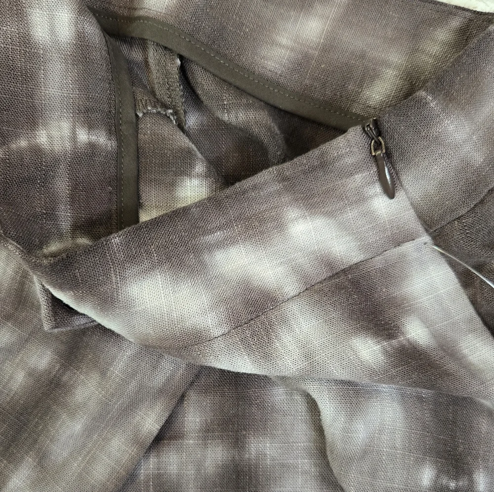 Zara Tie Dye Linen Blend Wrap Pants Size S NWT